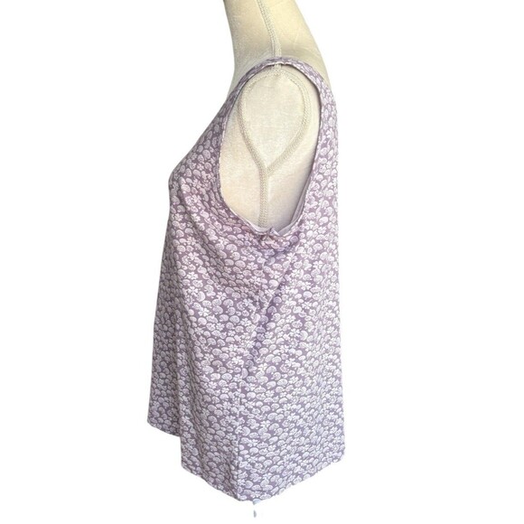 Duluth Trading Mushroom Floral Tank Top Women's Plus Size XXL Lavender Purple - Picture 3 of 14